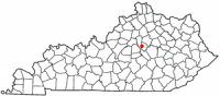 Location of Wilmore, Kentucky