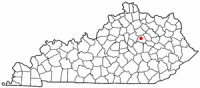 Location of Winchester, Kentucky