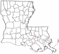 Location of Gonzales, Louisiana