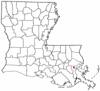 Location of Jefferson, Louisiana