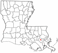 Location of Luling, Louisiana