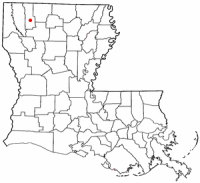 Location of Minden, Louisiana