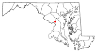 Location of Adelphi, Maryland