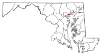 Location of Essex, Maryland