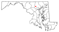 Location of Owings Mills, Maryland