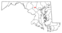 Location of Sykesville, Maryland