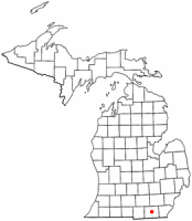 Location of Adrian, Michigan