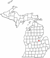 Location of Auburn, Michigan