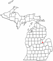 Location of Bay City, Michigan