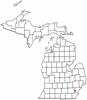 Location of Belleville, Michigan