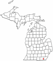 Location of Blissfield, Michigan