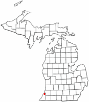 Location of Coloma, Michigan
