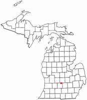 Location of Grand Ledge, Michigan