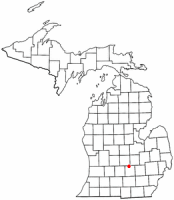 Location of Haslett, Michigan