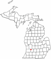 Location of Middleville, Michigan