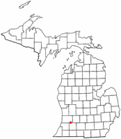 Location of Plainwell, Michigan