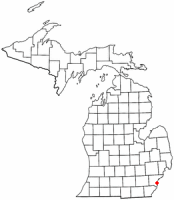 Location of Riverview, Michigan
