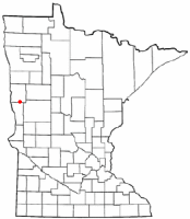 Location of Barnesville, Minnesota