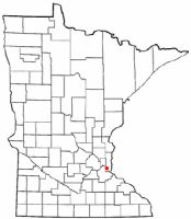 Location of Cottage Grove, Minnesota