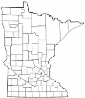Location of Deephaven, Minnesota