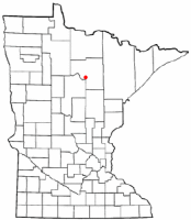 Location of Deer River, Minnesota