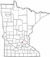 Location of Delano, Minnesota