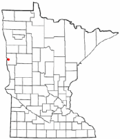 Location of Dilworth, Minnesota