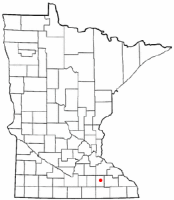 Location of Dodge Center, Minnesota