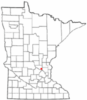Location of Elk River, Minnesota