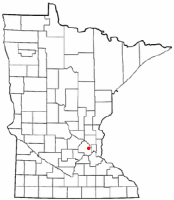 Location of Golden Valley, Minnesota