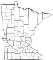 Location of Hancock, Minnesota
