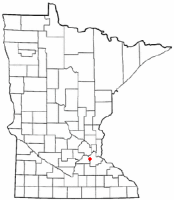 Location in Dakota County and the state of Minnesota