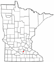 Location of Le Sueur, Minnesota