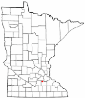Location in the state of Minnesota, USA