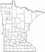 Location of Mahnomen, Minnesota
