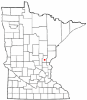Location of Mora, Minnesota