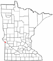 Location of Ortonville, Minnesota