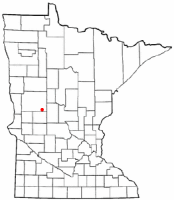 Location of Parkers Prairie, Minnesota