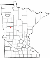 Location of Perham, Minnesota