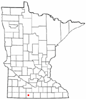 Location of Sherburn, Minnesota