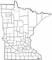 Location of Spring Grove, Minnesota