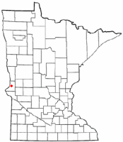 Location of Wheaton, Minnesota