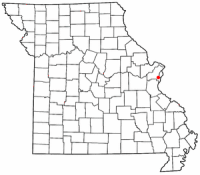 Location of Affton, Missouri