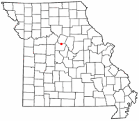 Location of Boonville, Missouri