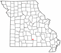 Location of Cabool, Missouri