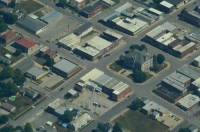Aerial view of Carrollton, Missouri