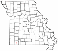 Location of Cassville, Missouri