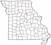Location of Centralia, Missouri