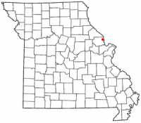 Location of Elsberry, Missouri
