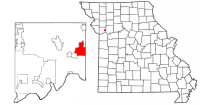 Location of Excelsior Springs, Missouri